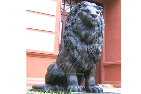 Manufactured metal crafts cast antique bronze lion sculptures