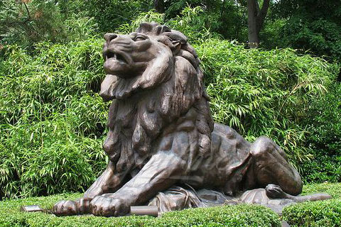 Popular animal art of antique modern bronze lion sculptures for sale