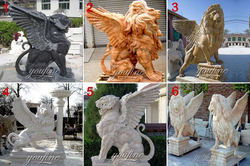 Hot Sale Large Marble Sitting Lion Statue Outdoor Garden Decoration for sale