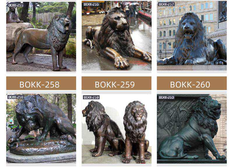 Life Size Bronze Climbing Lion Statue High-quality Modern Decor for Sale 4