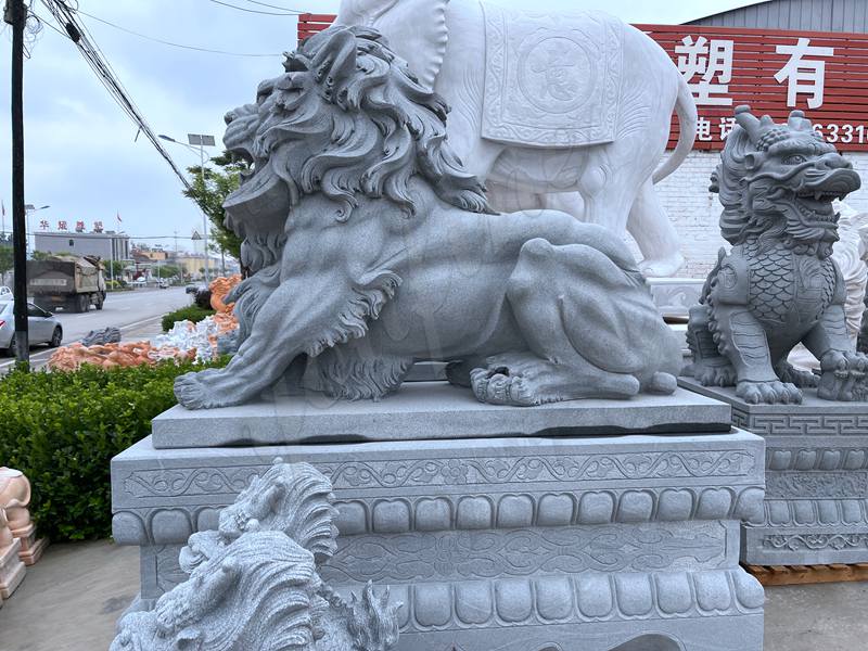 granite lion statues-YouFine Sculpture