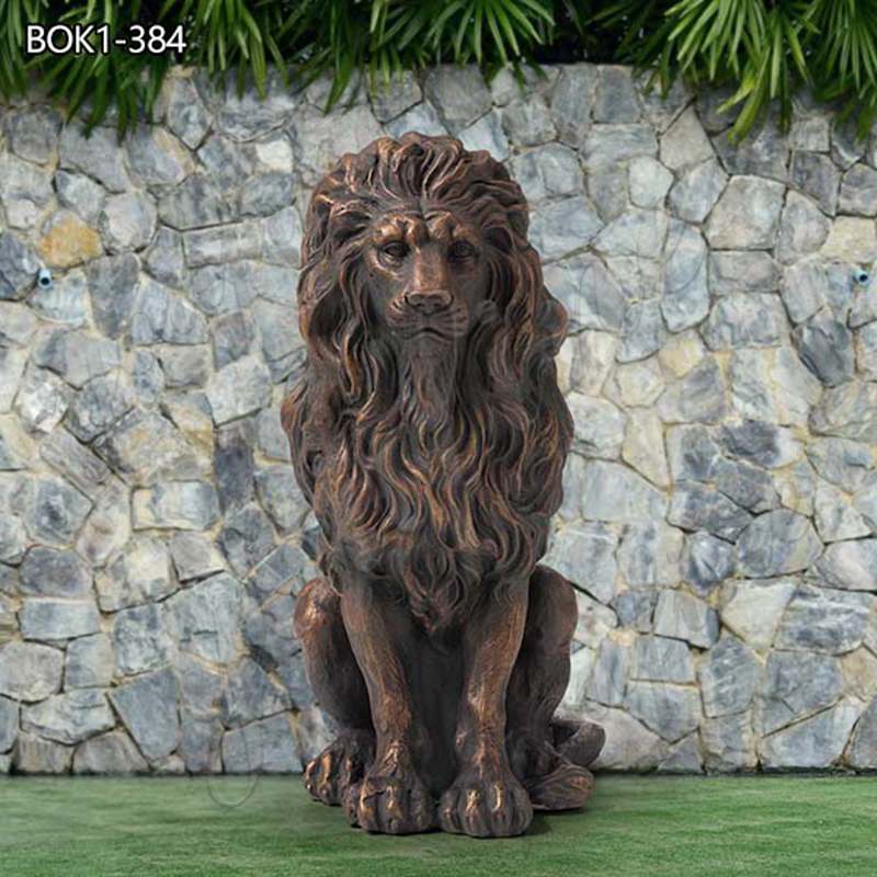sitting lion garden statue-YouFine Sculpture
