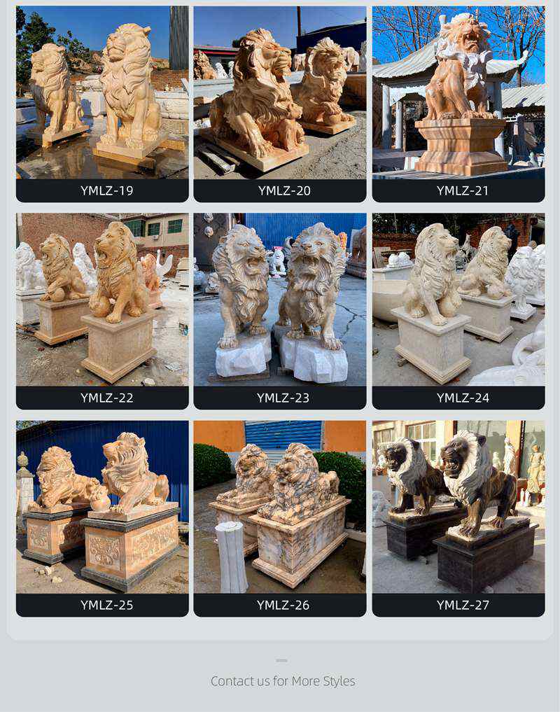 marble lion statues for sale-YouFine Sculpture