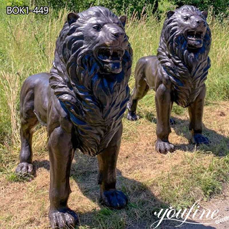 standing lion statue-YouFine Sculpture