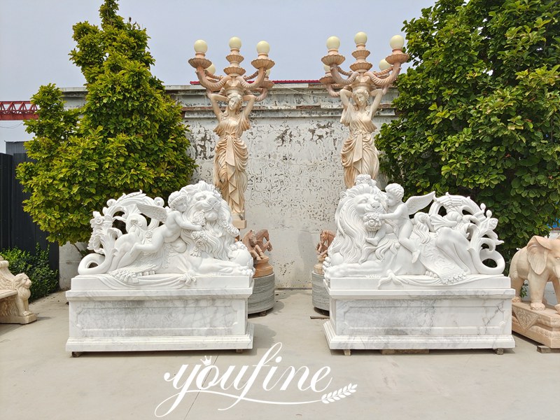 Lion Statue with Children Introduction