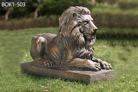 Life Size Bronze Lion Statue Outdoor Decor Factory Supply BOK1-503